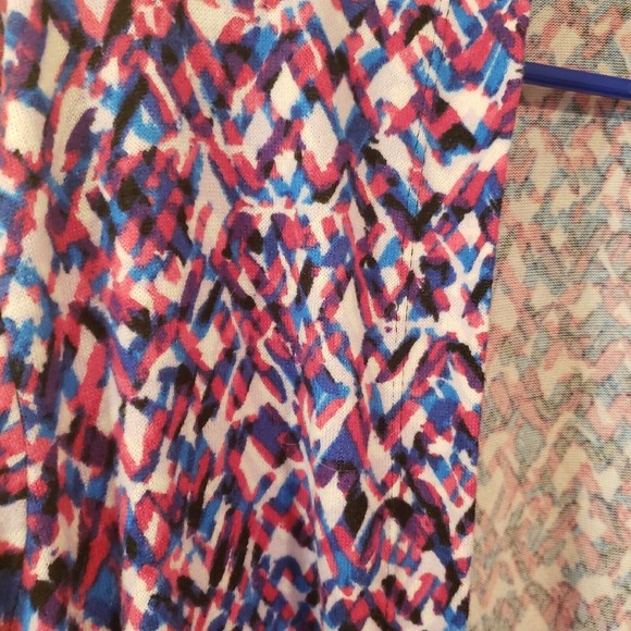 The Tog Shop (no tags) Long Blue Pink Open Cardigan Size Medium - Picture 5 of 7